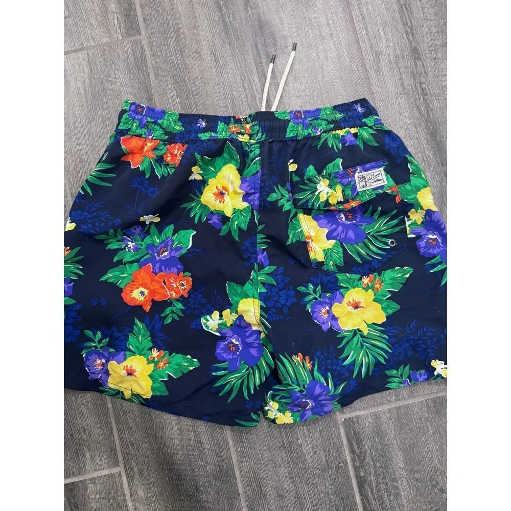 Polo Ralph Lauren Caribbean Floral‎ Print Traveller Swim Short Size Medium